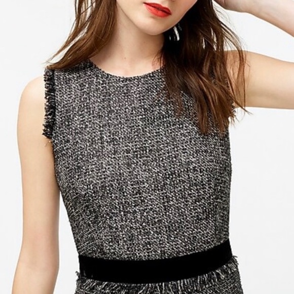 NWT- Jcrew sheath dress in tweed - Picture 3 of 13